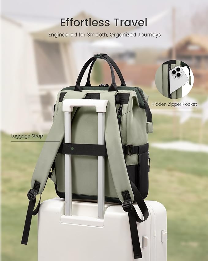 LOVEVOOK Laptop Backpack for Women, 17 Inch Travel Backpack for Work College Business, Water Resistant Teacher Nurse Bag with Large Capacity, School Bookbag Bags Cute Daypack for Woman Girls