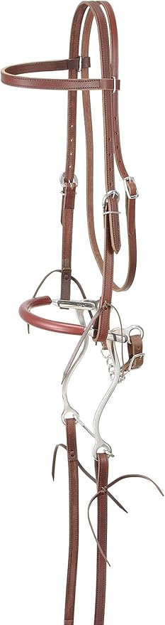 Tough 1 King Series Browband Bridle with Hackamore