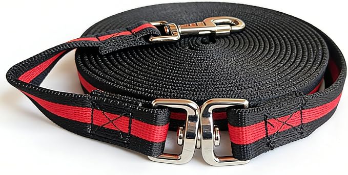 Premium Horse Training Lunge Line with Alloy Trigger Buckle for Accurate Equestrian Training of 26 Foot (8 Meters)