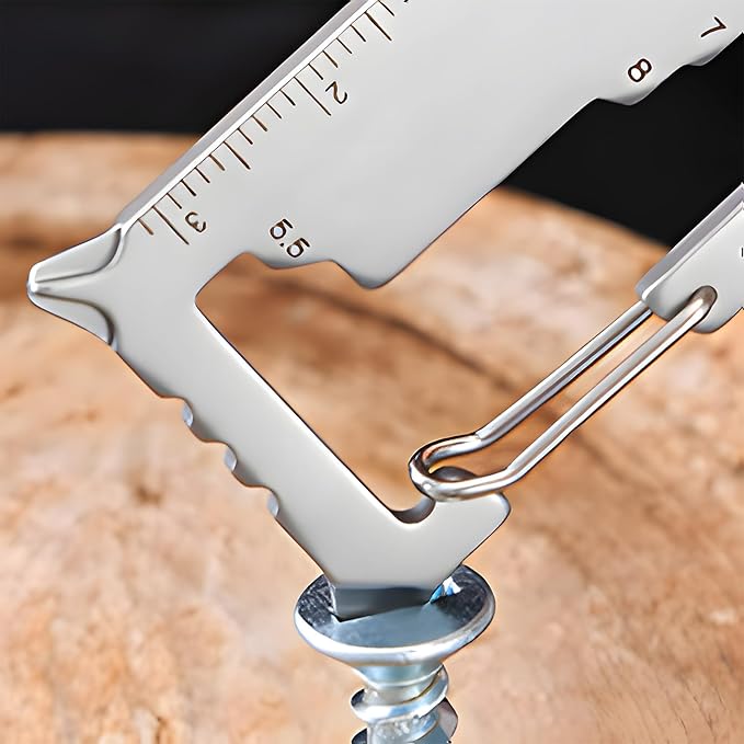 Father's Day Gifts for Dad from Daughter Son, Keychain Multi-tool 12 in 1 Pocket Gadgets Tools Bottle Opener Screwdriver, EDC Tool Key Ring Anniversary Birthday Gifts for Men Him (Trophy)