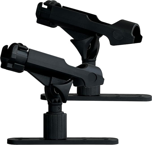 2 Pack Fishing Rod Holder with Track Mount Universal T-Shaped Screw Mounted on Rail for Kayak, Canoe, Fishing Boat