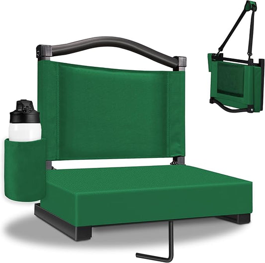 Fragess Kayak Seats with Back Support & Adjustable Shoulder Straps - Universal Padded Kayak Seat Cushion & Paddle Board Seat for SUP, Canoe, Fishing Boats (Hunter Green)