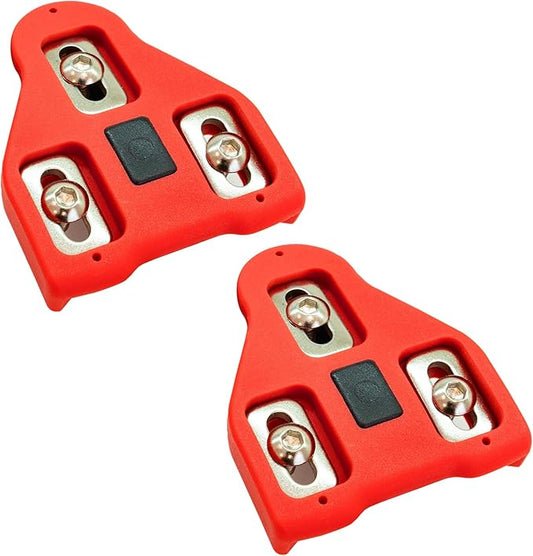 Replacement Bike Cleats Compatible with Look Delta and Peloton Shoes, Cleats for Cycling Shoes, Adjustable 9 Degree Float, Allen Key Bolts, Indoor & Road Cycling, Replacement Peloton Shoe Cleats