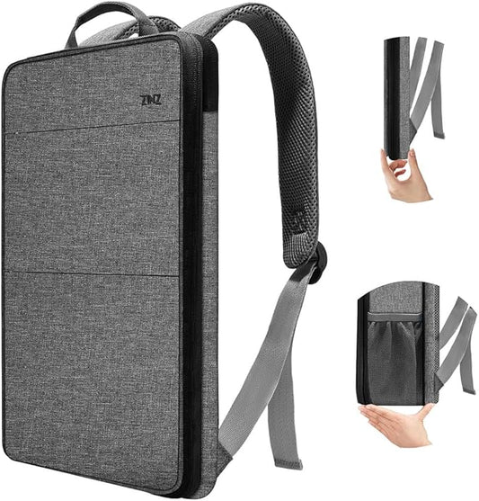 ZINZ Slim & Expandable Laptop Backpack 15 15.6 16 Inch Sleeve, Spill-Resistant Notebooks Bag Case for Most 14-16 Inch MacBooks Surface-Books Dell HP Lenovo Asus Computers,G01BK02