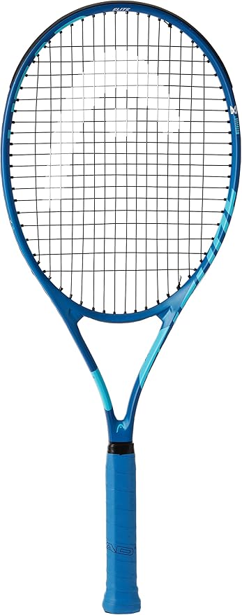 Head Metallix Attitude Elite Blue Tennis Racket - Pre-Strung Adult Tennis Racquet Lightweight - Midplus Headsize for Blend of Power and Control
