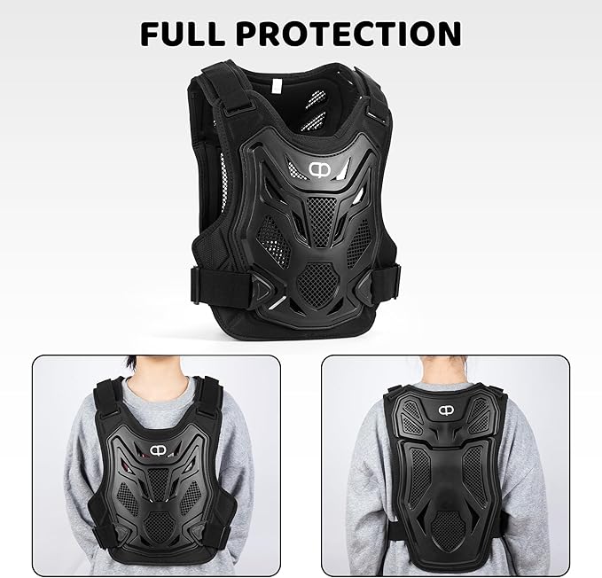 DA - Kids Dirt Bike Gear - Youth Motorcycle Riding Protective Gear Motocross Armor Suit Chest Protector for Boys Girls Mountain Biking Cycling