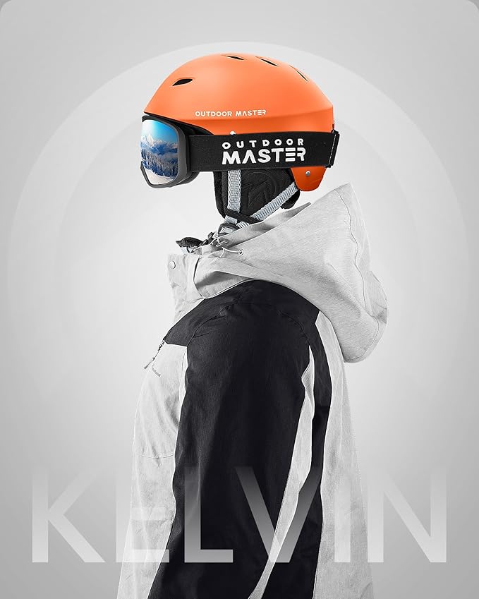 OutdoorMaster Kelvin Ski Helmet - Snowboard Helmet for Men, Women & Youth