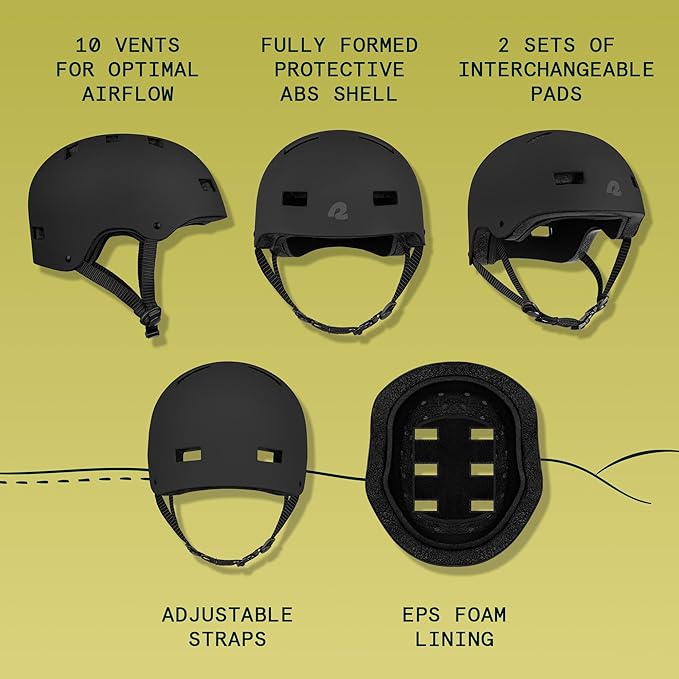 Retrospec Dakota Adult Bike Helmet for Men & Women - Multi-Sport Protection with ABS Shell, EPS Foam, 10 Vents & Removable Washable Padding for BMX, Skating, Scooter and Skate - Helmets for Adults