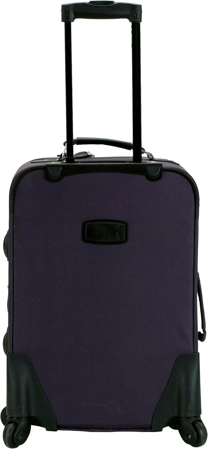 Rockland Pasadena ソフトサイド スピナー車輪付き荷物、パープル、機内持ち込み可能 20インチ (F2281-PURPLE)