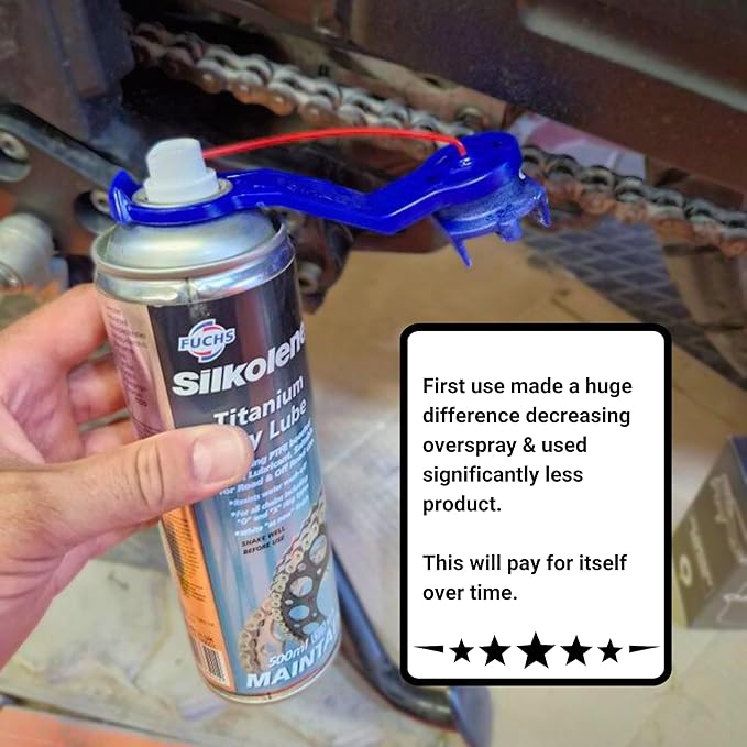 Oinker Motorcycle Chain Lube Applicator | Mess-Free Chain Wax, Chain Cleaner Attachment | for 520 Chain Size
