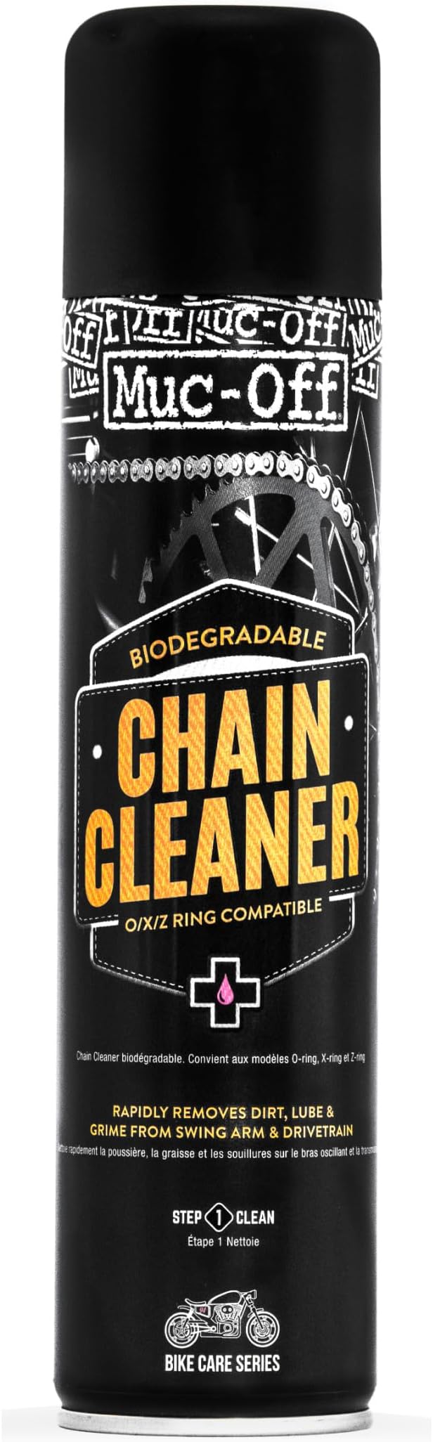 Muc-Off Motorcycle Chain Cleaner, 16.9 fl oz - Chain and Degreaser Spray for Cleaning - for On and Off-Road