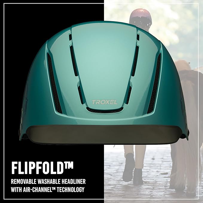 Troxel Spirit Full Coverage Horse Riding Helmet, Low-Profile Adjustable Design, Safety Horseback Riding Gear