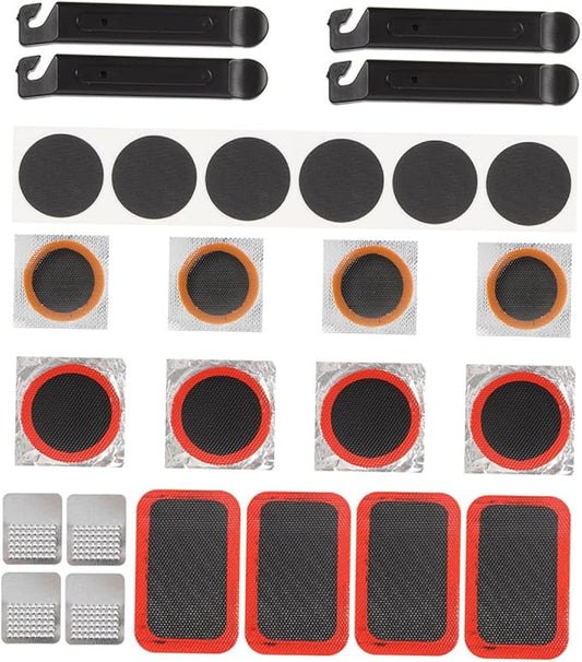 Tubeless Tire Repair Kit 52pcs Bike Tube Repair Patch Kit Tire Lever Bicycle Patch for Road Bikes