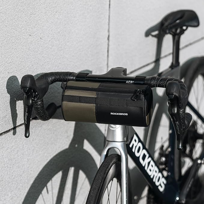 ROCKBROS Bike Handlebar Bag Bicycle Front Bag Storage Bag with Shoulder Strap for Road Mountain Gravel Bike