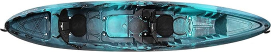 Perception Rambler | Sit on Top Tandem Kayak | Recreational Kayak for Two | Storage with Tie Downs