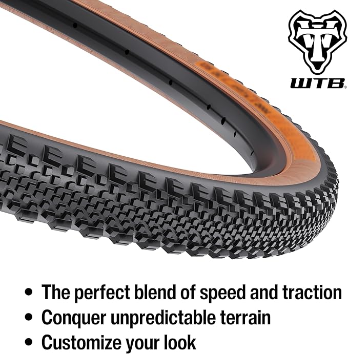 WTB Raddler Gravel Bike Tire (700c) Tubeless Folding - Light & Fast Rolling - SG2 Puncture Protection - Bikepacking