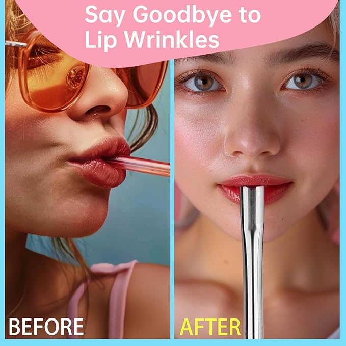 NiHome 6本 12インチ しわ防止フラットチップ再利用可能ステンレス製ストロー スタンレー30オンス40オンスタンブラー用、しわなし金属製ストロー 唇に優しい アイスコーヒー、水用（シルバー、ストレート3本＋カーブ3本）