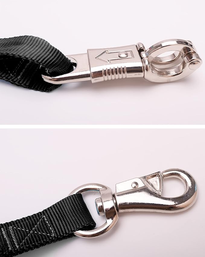 Adjustable Trailer Tie （2 Pack）-Horse Trailer Nylon Strap Tie，Adjusted from 25 to 37”