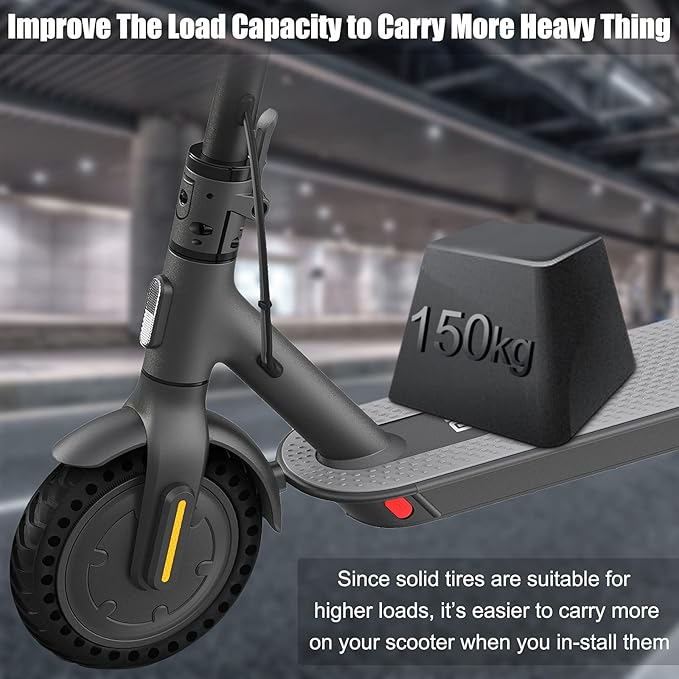Cooryda Solid Tire for Xiaomi m365 Electric Scooter Mijia Mi m365 pro/gotrax gxl V2/gotrax XR, 8.5 inches Electric Scooter Wheels 8 1/2'' Front or Rear Replacement Honeycomb Solid Tires(1pc)