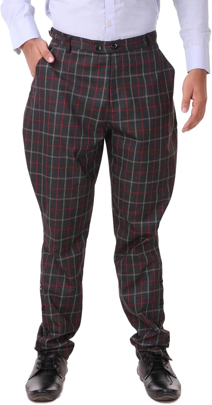 ThePirateDressing Steampunk Victorian Cosplay Costume Mens Archibald Jodhpur Pants Trousers