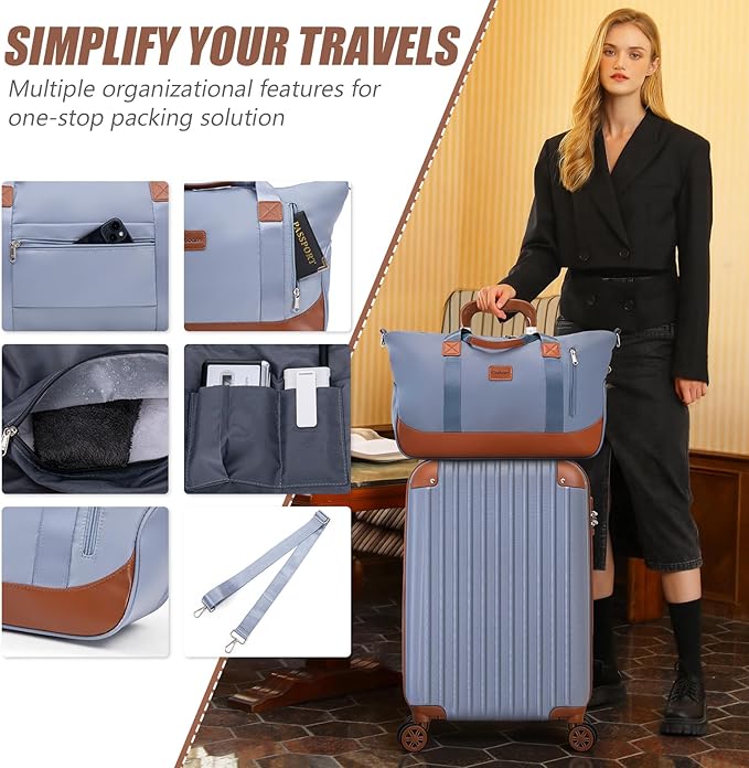 Luggage Sets 5 Piece Suitcases with Wheels, Suitcase Set ABS Hard Case Luggage with TSA Lock Spinner Wheels Durable Travel Luggage