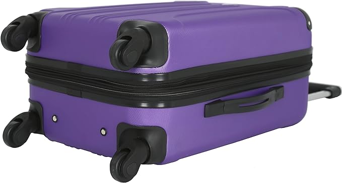 Travelers Club Chicago Hardside Expandable Spinner Luggage, Purple, 22" Carry-On