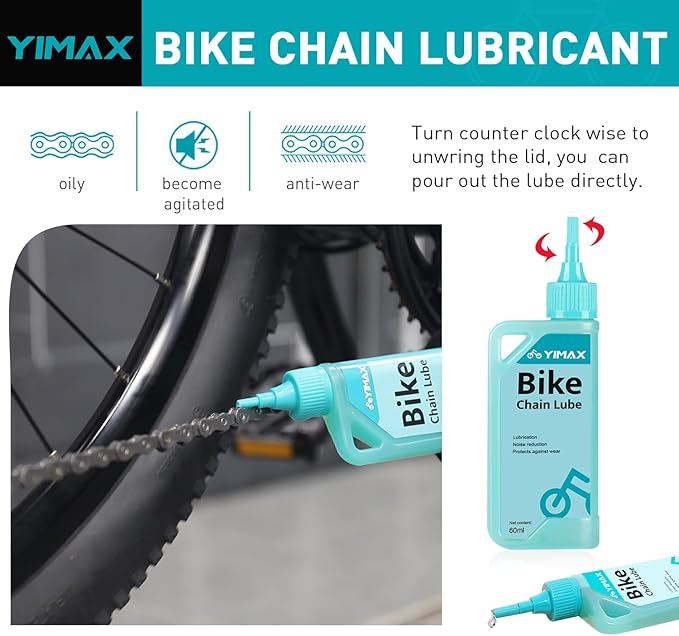 Bike Chain Cleaner Set, Bicycle Cleaning Kit Chain Lube and 500ml Cleaning Spray Biodegradable Bike Chain Lubricant with Brushes Cycling Maintenance (Cleaner-410ML)