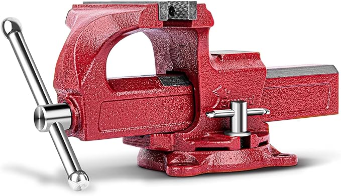 Forward 1308 8 Inch Bench Vise Workbench Vise with Anvil and Swivel Base