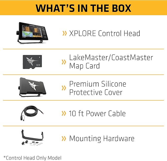 Humminbird XPLORE Series GPS Fish Finder MEGA Side Imaging+ & HD Touchscreen Display