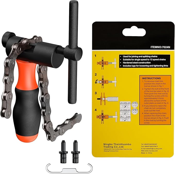 Pawfly Bike Chain Repair Tools, Bicycle Chain Maintenance Tool Set for Multi-Speed Chains