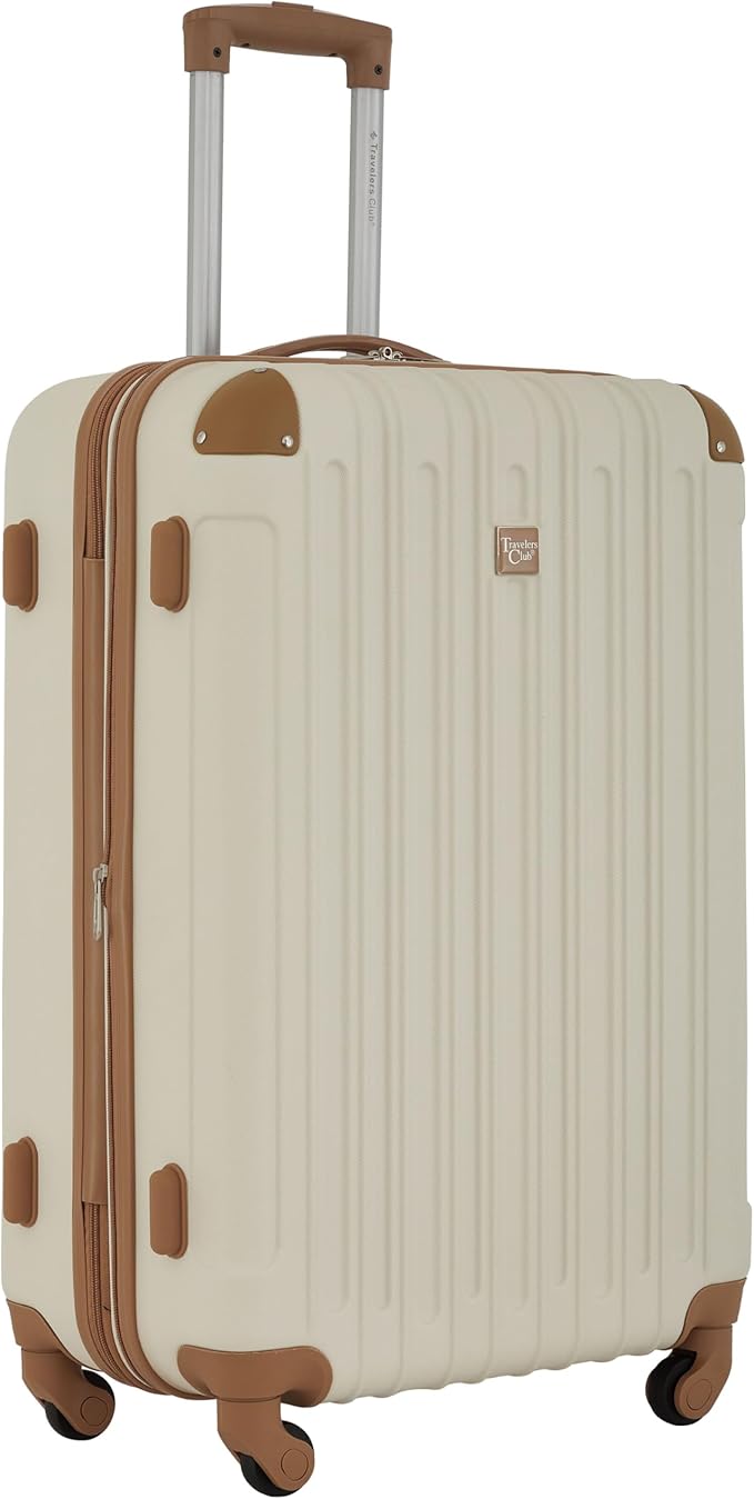 Travelers Club Midtown ハードサイド 4点セット ラゲッジトラベルセット、バニラ