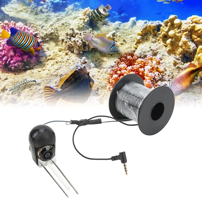水中釣りカメラ、釣りケーブル付きポータブルビデオ魚群探知機カメラ、940個のLED白色ライト、海、湖、ボート、カヤック、氷上釣り用CVBSカメラ