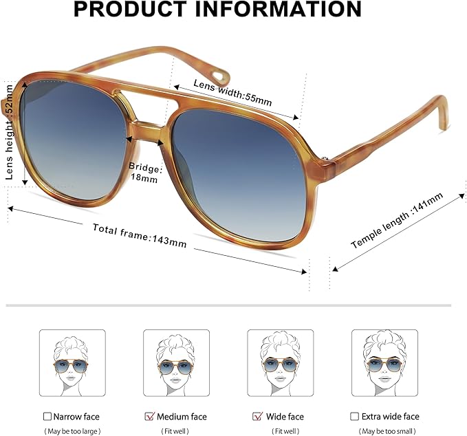 SOJOS Retro Polarized Aviator Sunglasses Womens Mens Classic 70s 80s Vintage Trendy Square Aviators SJ2174
