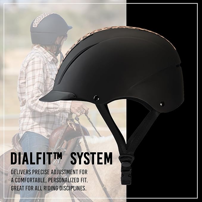 Troxel Spirit Full Coverage Horse Riding Helmet, Low-Profile Adjustable Design, Safety Horseback Riding Gear