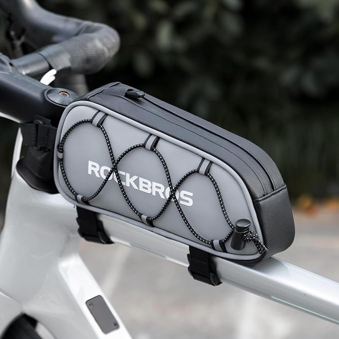 ROCKBROS Top Tube Bike Bag Bicycle Front Frame Bag Top Tube Bag Bike Accessories Pouch (STYLE 3)