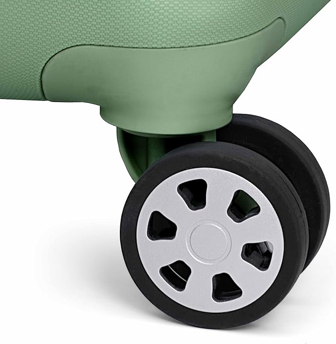 Traveler's Choice Pagosa Hardshell Expandable Luggage with Spinner Wheels, Green, 22-Inch Carry-on