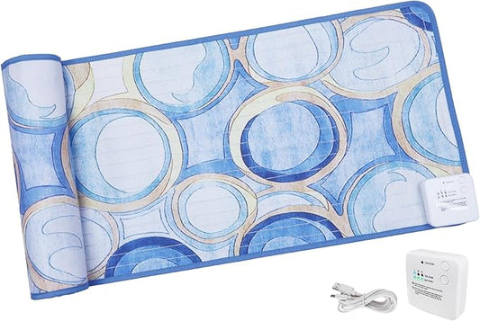 DOGNESS Rechargeable Pet Shock Mat, 59"x15" Safe Cat Scat Repellent Mat Electronic Training Pads Keep Dogs and Cats Off Couch, Bed, Indoor Cat Deterrent Mats (Geometric Patterns)
