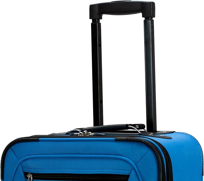 Rockland Pasadena ソフトサイド スピナー車輪付き荷物、ブルー、機内持ち込み 20インチ