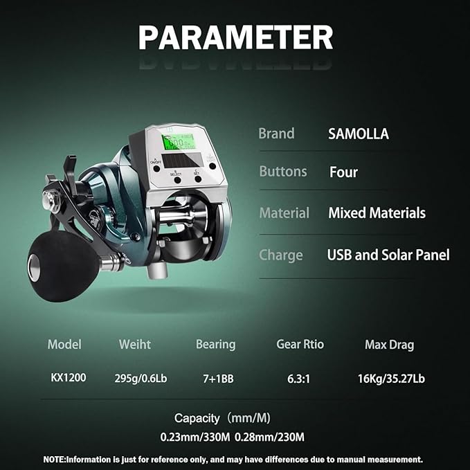 Digital Baitcasting Fishing Reel with LCD Display,8 oz Ultralight Electric Baitcaster Reel, 22-35 Lb Max Drag,6.3:1/7.2:1 Gear Ratio,Left/Right Handed,Compact Design for Freshwater & Saltwater