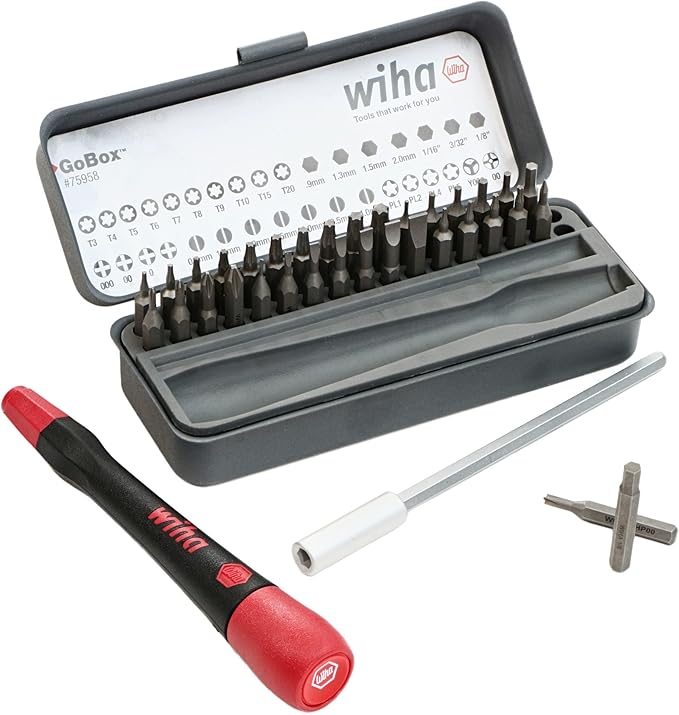 Wiha 75958 Piece GoBox Precision Micro Bit Set