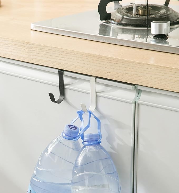 eywlwaar Over The Cabinet Door Single Hooks 5 Pack (White)