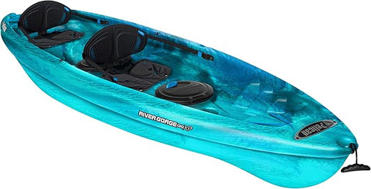 Pelican - River Gorge 130X タンデムカヤック - シットオントップ - レクリエーション 2人用カヤック - 13フィート