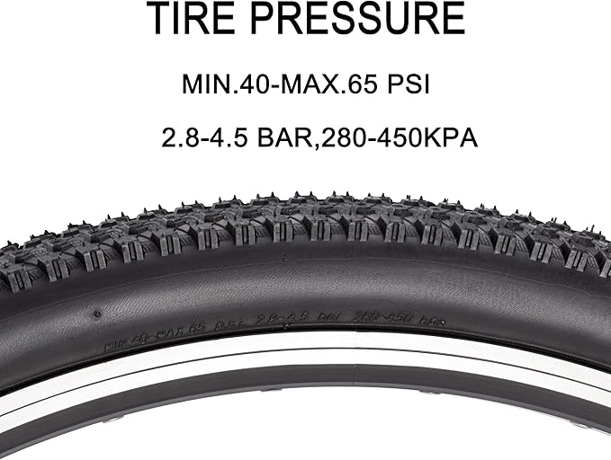 Replacement Bike Tire -26’’x1.95’’,26’’x2.25’’, 27.5’’x2.1’’, 27.5’’x2.2’’, and 29’’x2.2’’ Durable Folding Mountain Bike Tire - 60 TPI Bicycle Tires
