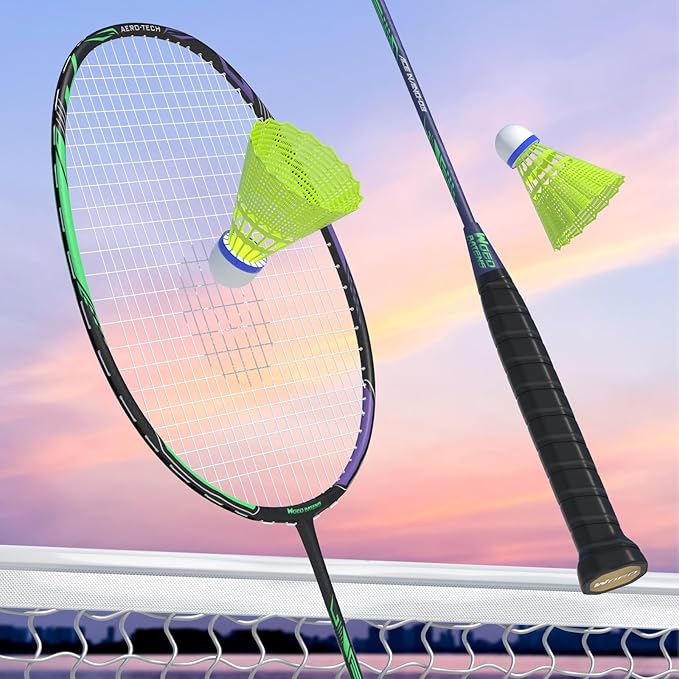 Professional Carbon Fiber Badminton Rackets Badminton Racquet for Backyards Gym