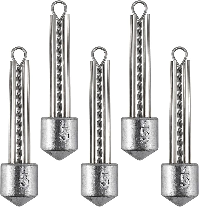 Dr.Fish 5 Pack Spider Surf Fishing Weight Sputnik Sinker 1oz-8oz Saltwater Beach Casting Sea Bottom Holder