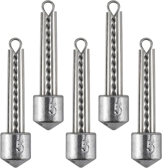 Dr.Fish 5 Pack Spider Surf Fishing Weight Sputnik Sinker 1oz-8oz Saltwater Beach Casting Sea Bottom Holder