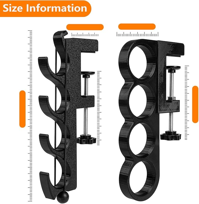 Adjustable Fishing Pole Holder for Pickup Trucks –Truck Bed Fishing Rod Holder Fits 4 Rods with Anti-Slip Bungee Secure 4 Rods While Driving