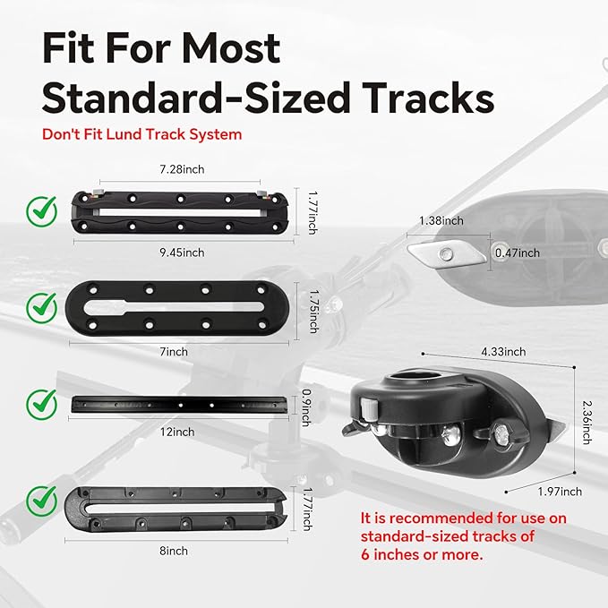 HITORHIKE Fishing Rod Holder Universal Fit Kit Allows for 360-degree Adjustment Kayak Fishing Boat Powerlock Rod Holder