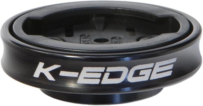 K-Edge | Gravity Top Cap Bicycle Computer Mount | Garmin | Black
