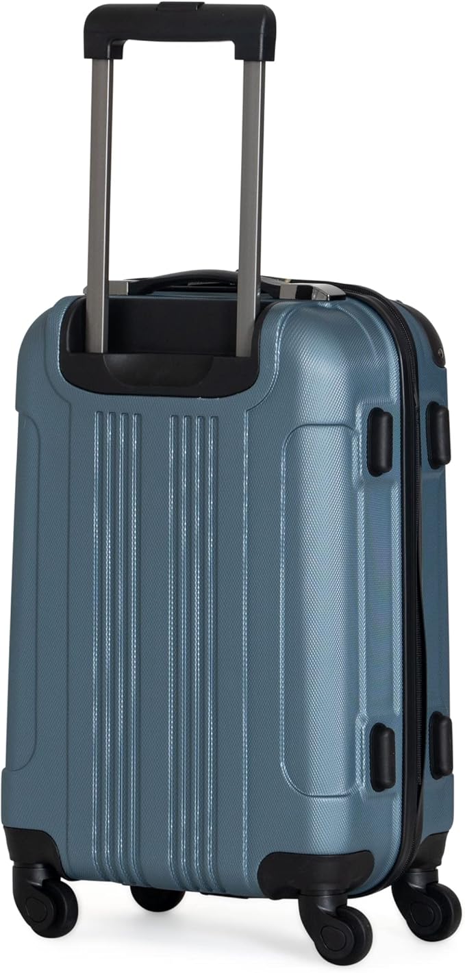 Kenneth Cole REACTION アウトオブバウンズ 軽量ハードシェル 4輪スピナーラゲージ 御影石ブルー 24インチ（受託手荷物）